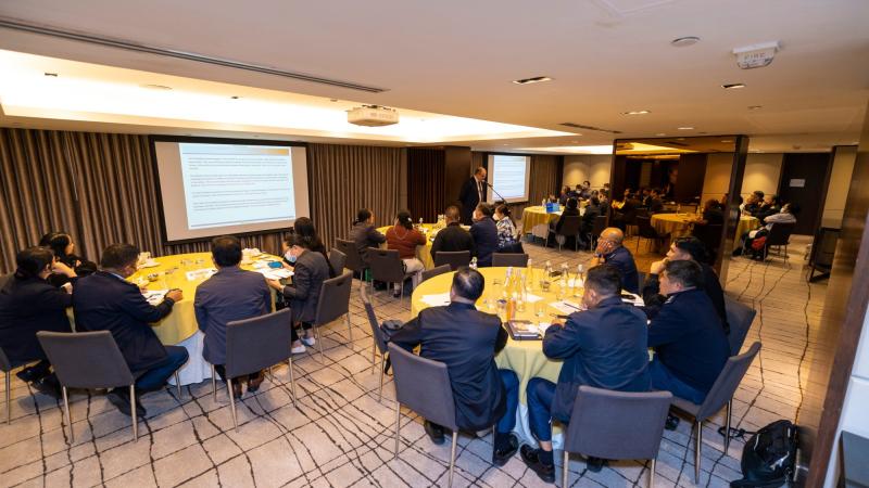 Officials from the Philippines Government attend Australian-run maritime security workshop as part of Indo-Pacific Endeavour 2022 in Manila, Philippines. Photo: Corporal Brandon Grey