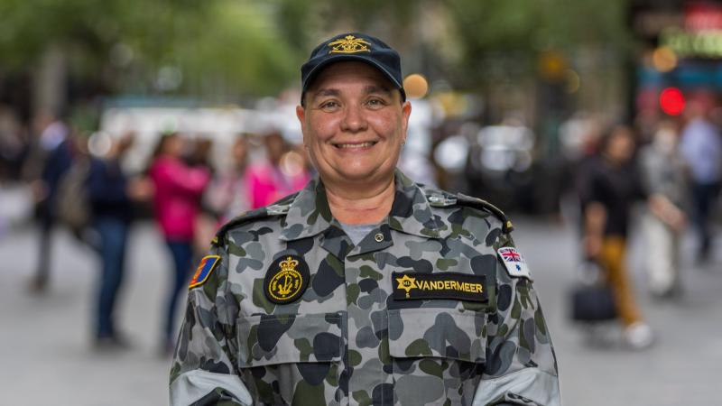 Chief Petty Officer Anita van der Meer fought for the rights of gay and lesbian members in Defence. Photo: Corporal Jacob Joseph