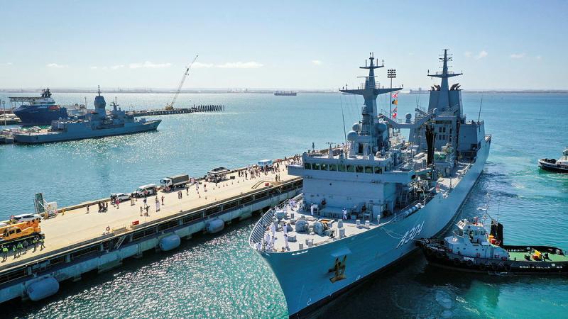HMAS Stalwart arrives home to family and friends after the ship completed a three month Regional Presence Deployment. Photo: Petty Officer Richard Cordell
