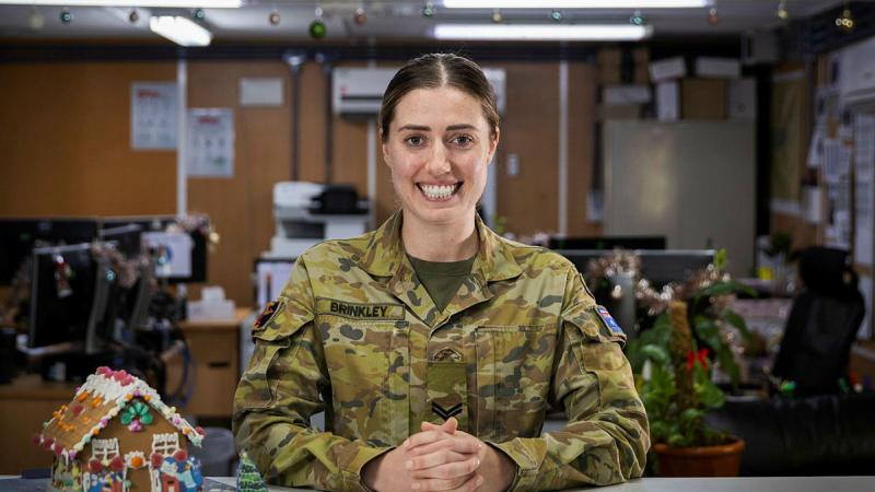 Corporal Tamika Brinkley, a command support clerk from the Army Personnel Administrative Centre - South Queensland. Photo: Corporal Jacob Joseph