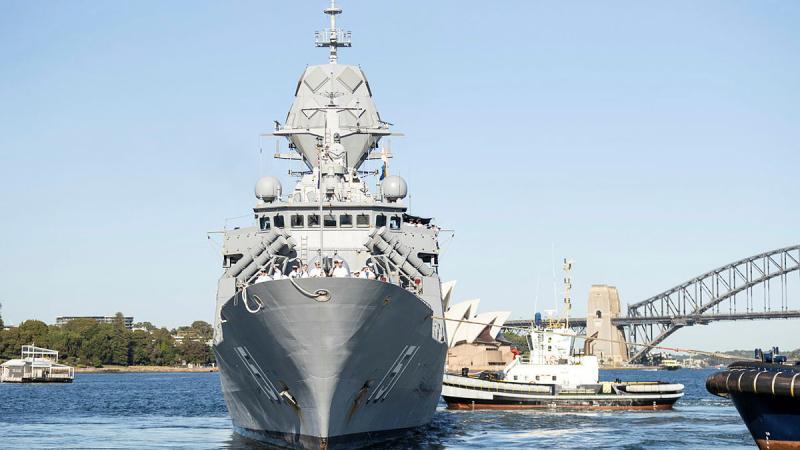 HMAS Arunta returns to its home port of Fleet Base East, Sydney, following the completion of a successful deployment. Photo: Leading Seaman Matthew Lyall
