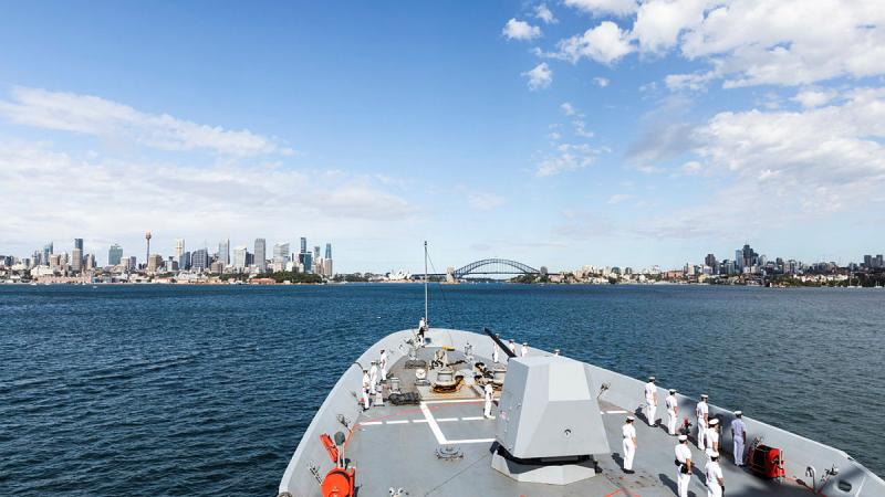 HMAS Hobart sails into Sydney Harbour following a successful regional presence deployment in the Indo-Pacific region. Photos: Leading Seaman Daniel Goodman