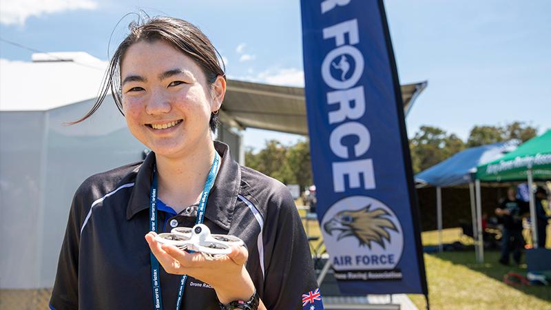 Aircraftwoman Selena Smith at the 2022 Wings Over Illawarra Airshow. Photo: LAC Chris Tsakisiris 