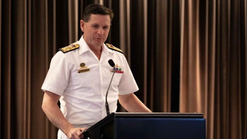 Chief of Navy Vice Admiral Mark Hammond speaks at the 11th Biennial Submarine Institute of Australia Conference hosted in in Canberra. Photos: Nic Douglass ‘Sailor Girl’