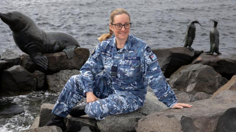 Royal Australian Air Force Squadron Leader Meaghan Suttor was born and bred in Tasmania and is now the Executive Officer of No. 29 (City of Hobart) Squadron. Photo: LACW Kate Czerny