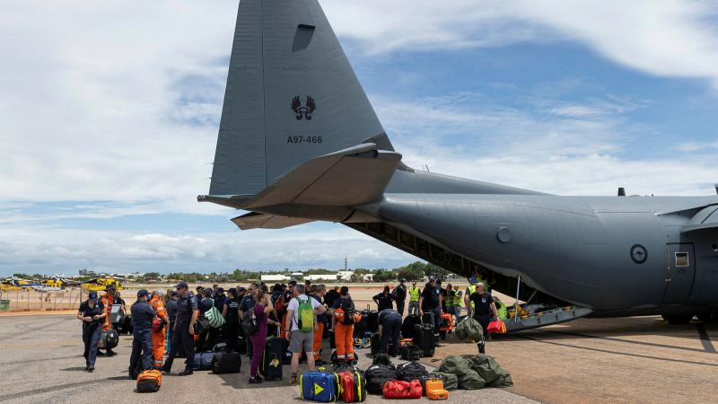 The Australian Defence Force is providing assistance to the Western Australian Government in the Kimberley region where heavy rainfall from Ex-Tropical Cyclone Ellie has isolated communities. At the request of the National Emergency Management Agency (NEMA), Defence is providing transport aircraft to assist in the evacuation of flood-affected residents. Defence continues to work closely with NEMA in monitoring disasters affecting the community.