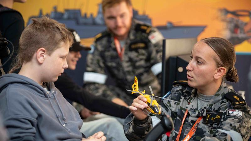 The Navy showcased technically advanced capabilities at the 2023 Australian International Air Show, where Navy’s footprint included helicopters, camcopter, virtual reality simulations and much more.