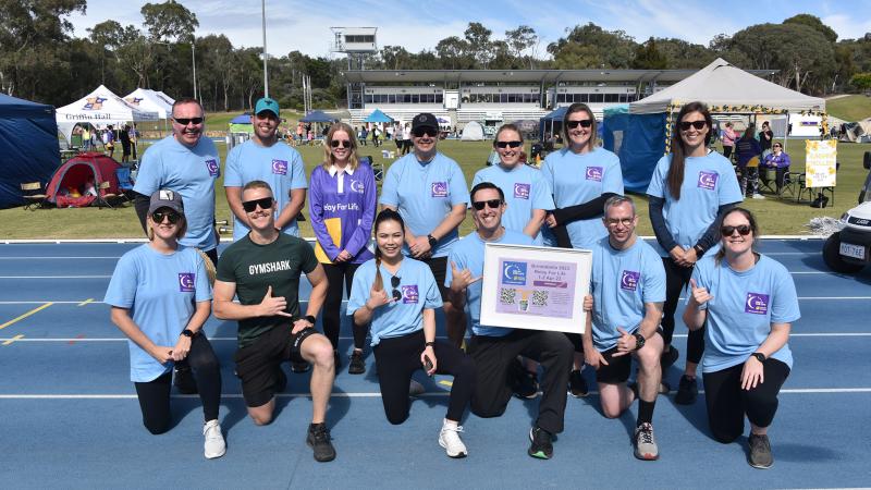 RAAF Personnel Branch members support the ACT Relay for Life 2023.