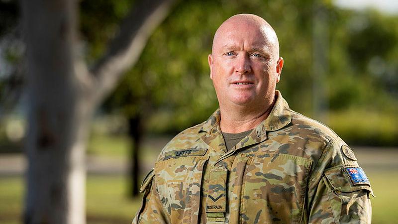  Lance Corporal Michael Letts from the 5th Engineer Regiment, at Holsworthy Barracks, NSW. Photo: Sergeant Brodie Cross 
