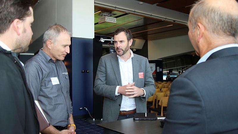 ODIS advisor James Donahue speaking to local industry representatives on how to become a Defence Industry provider.