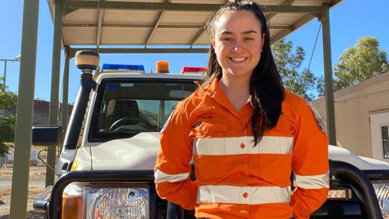 Leading Aircraftwoman Katie Smart is an Air Force Reservist and works within BHP as an emergency service officer.