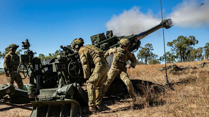 4th Regiment, Royal Australian Artillery, provide fire support during Exercise Black Dagger at Townsville Field Training Area. Photos: Leading Aircraftwoman Taylor Anderson