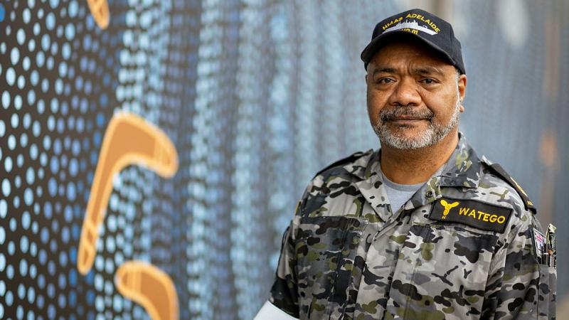 Chief Petty Officer Marine Technician Barry Watego at Fleet Base East, Sydney. Photo: Able Seaman Jasmine Moody