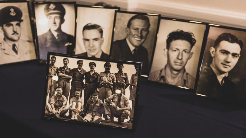 After the commemorative service, the photos of the Catalina crew A24-64 were proudly exhibited for all to see. Photos: Sergeant Glen McCarthy