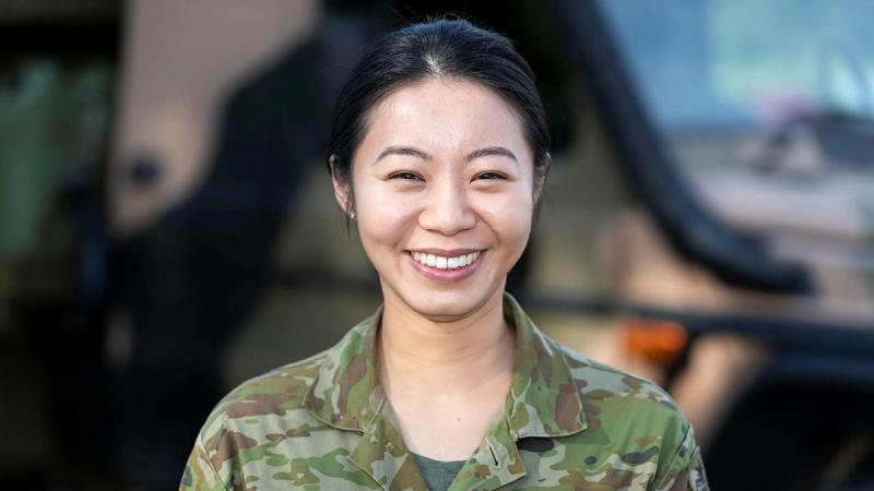 Australian Army Captain Sharon Chan's 2023 Prince of Wales Award has allowed her to expand her professional knowledge and capability. 