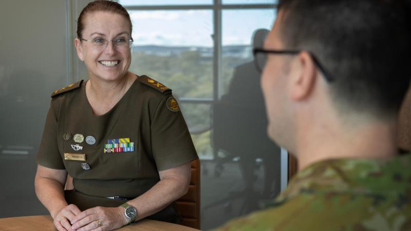 Chief of Personnel Lieutenant General Natasha Fox at Russell Offices in Canberra.