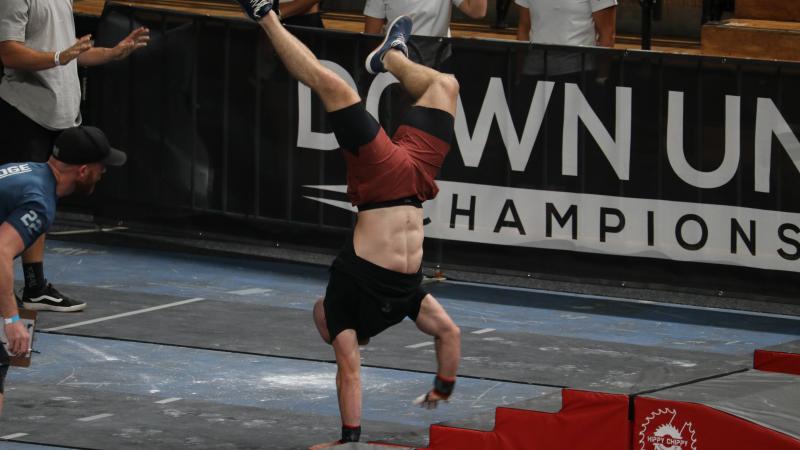 Flight Lieutenant Cameron Maher competing in the Down Under Crossfit Championship in November 2022.