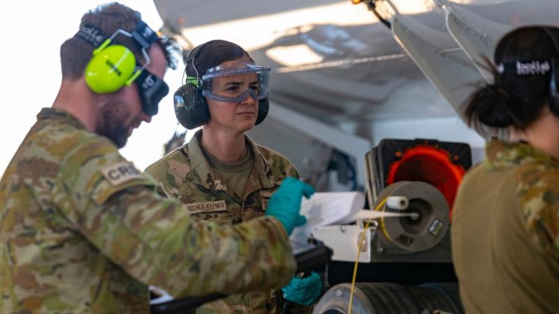 Multinational refuelling in Curtain