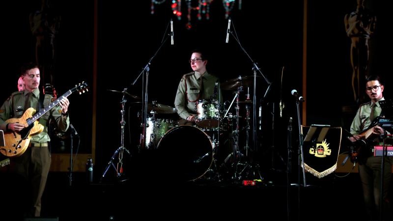 Members from Australian Army Band – Brisbane perform at the Balonne Shire Council Mayoral Ball at St George, Queensland.