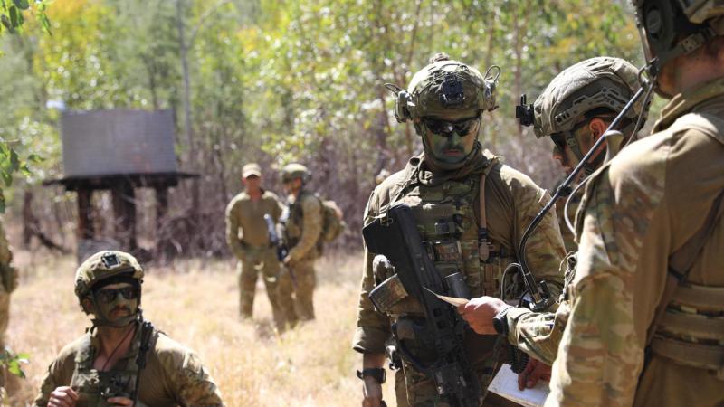 Soldiers from 25th/49th Battalion, Royal Queensland Regiment during Exercise Wondai Warrior, 2023 in Wondai State Forest.