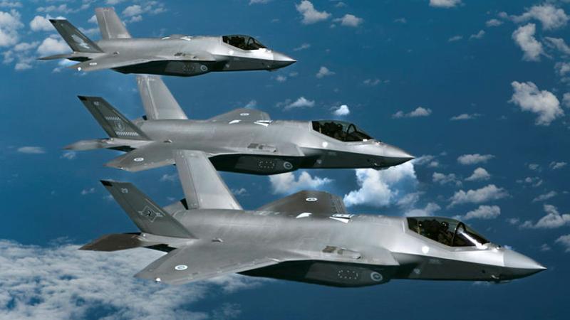 Three F-35A Lightning II aircraft transit to Japan for Exercise Bushido Guardian 2023. 