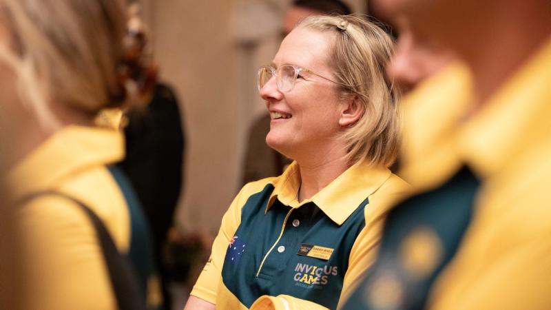 Squadron Leader Sarah Wheal at Invictus Games event