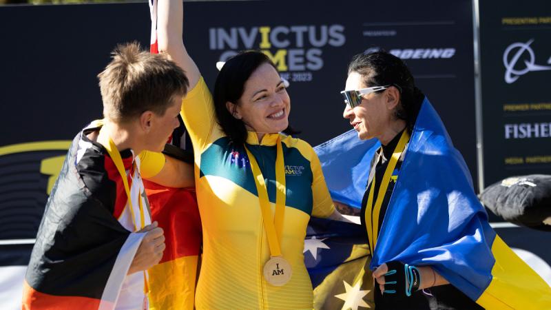 Colleen Swifte with Gold medal