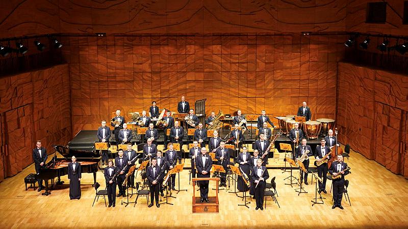 The Royal Air Force Band under the direction of Squadron Leader Daniel Phillips in concert at the Melbourne Recital Centre in August 2022.