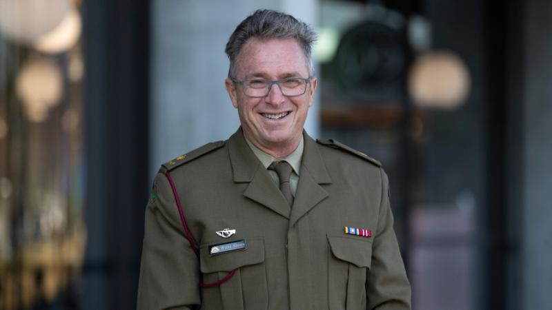 Australian Army officer Major Robert Nelson at Brindabella Park, Canberra on 18 July 2023.