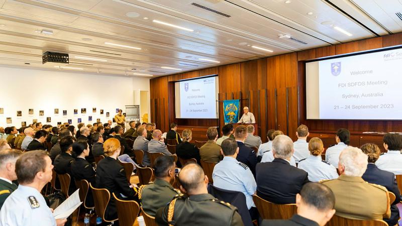 The Defense Forces Dental Services Meeting at Anzac Memorial in Hyde Park, Sydney.