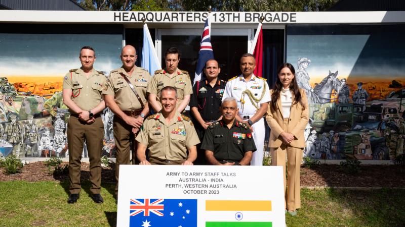 13th Brigade proudly hosted the Australia -India Army staff talks in Perth, ahead of Exercise Austrahind 23 in Western Australia next month.