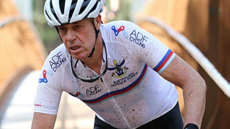 Warrant Officer Class 2 Peter Smith during the Dwellingup 100 event in WA.