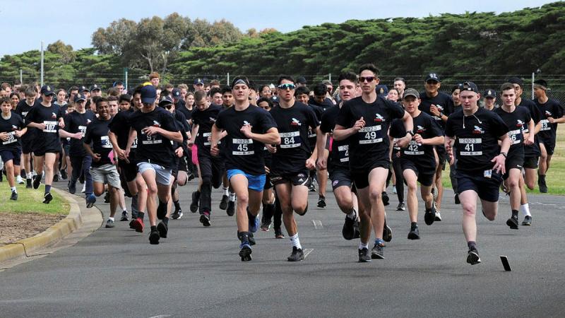 4 Wing AAFC at the fun run at RAAF Base Point Cook, Victoria.