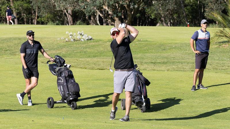 Sailors and officers compete together as teams during the HMAS Albatross golf day at Shoalhaven Heads Golf Club, NSW. Photos: Petty Officer Peter Thompson