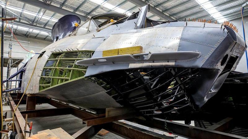 Ex-United States Navy PBY5A Catalina 'Our Girl' being currently restored.