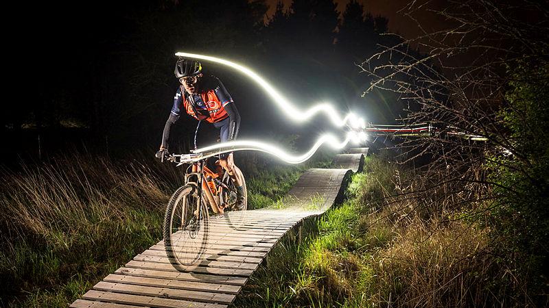 Chief Petty Officer Astley racing right through the night.