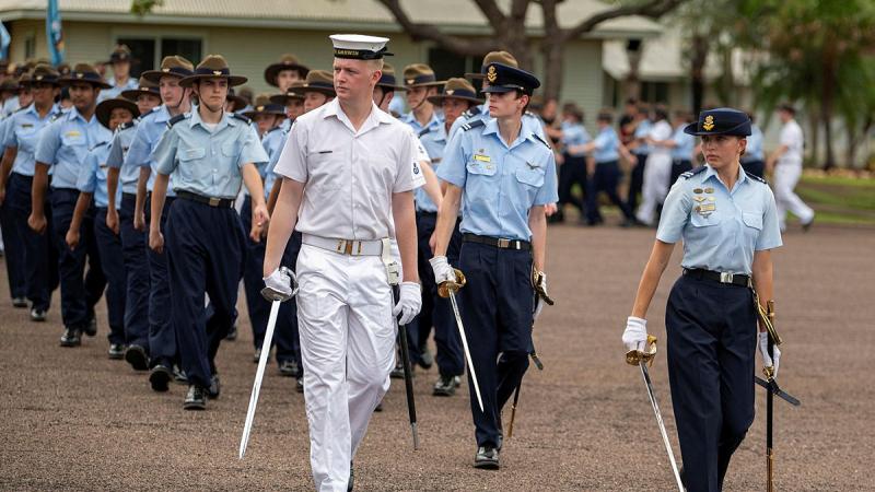 Australian Air Force Cadets from every squadron across the Northern Territory came together with Australian Navy Cadets for the 8 Wing combined end-of-year parade. 