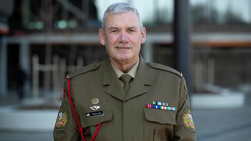 Australian Army Warrant Officer Class One Tommy Giles at Brindabella Park, Canberra. 