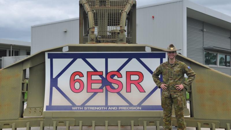Australian Army officer Captain Caitlin Attard from 6th Engineer Support Regiment at RAAF Base Amberley, Queensland.