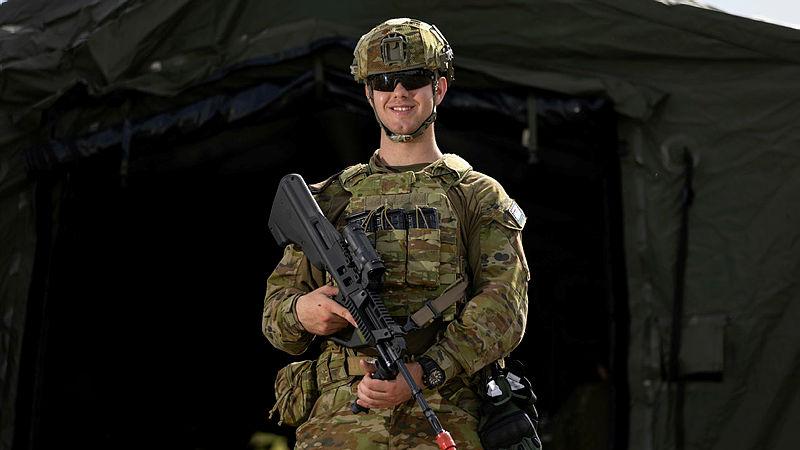 Aircraftman Ronan Duff from 383 Contingency Response Squadron at Tinian North during Exercise Cope North 24 joined Air Force as a personnel capability specialist under the Gap Year program. 