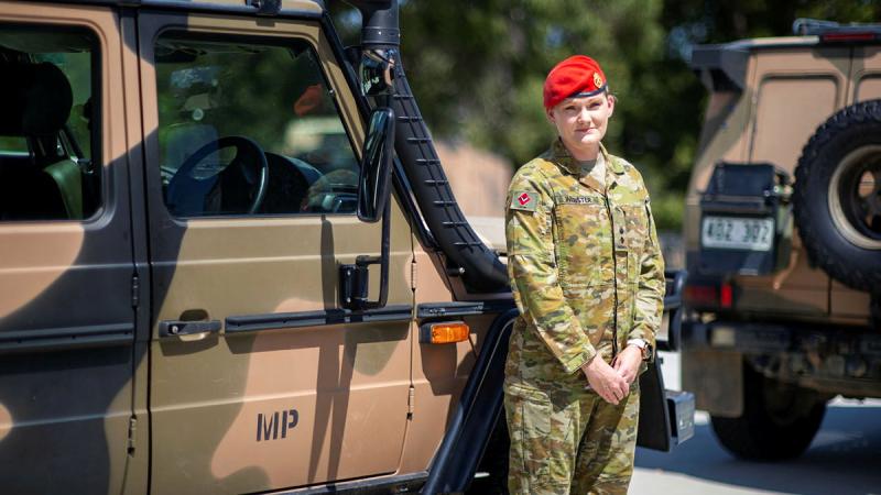 Lieutenant Colonel Kari Webster at Gallipoli Barracks, Brisbane.