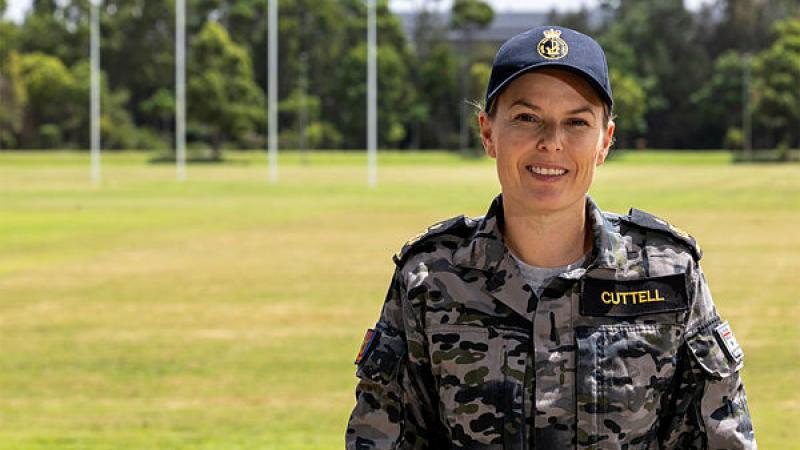  Royal Australian Navy sailor Petty Officer Ashley Cuttell. 