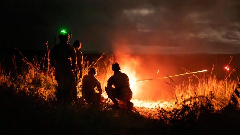 Army soldiers from 1st Battalion, the Royal Australian Army, conduct a full mission profile as part of a platoon shakeout activity at Townsville Field Training Area, Queensland.