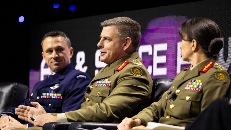 Defence Space Commander Major General Gregory Novak addresses the 2024 Air & Space Power Conference. 