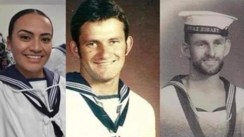 Able Seamen Suliana Kami, Leslie Birch and Albert Birch are three generations sailors who served in the Australian Navy.