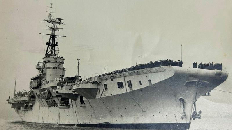 Historic imagery of the arrival of HMAS Sydney III to Jervis Bay with embarked aircraft which formed the Fleet Air Arm’s first squadrons.