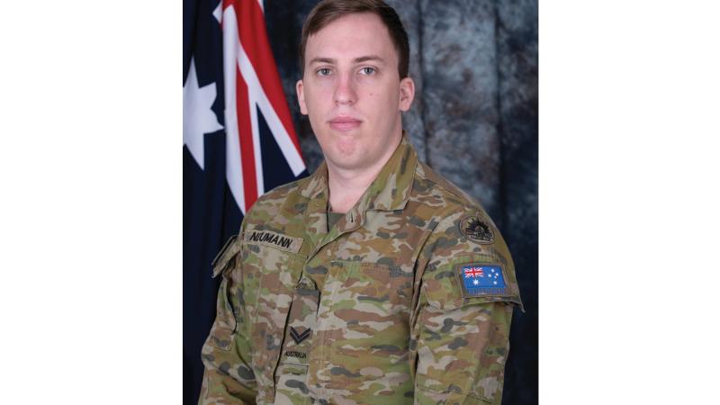 Australian Army soldier Corporal Dylan Nuemann.