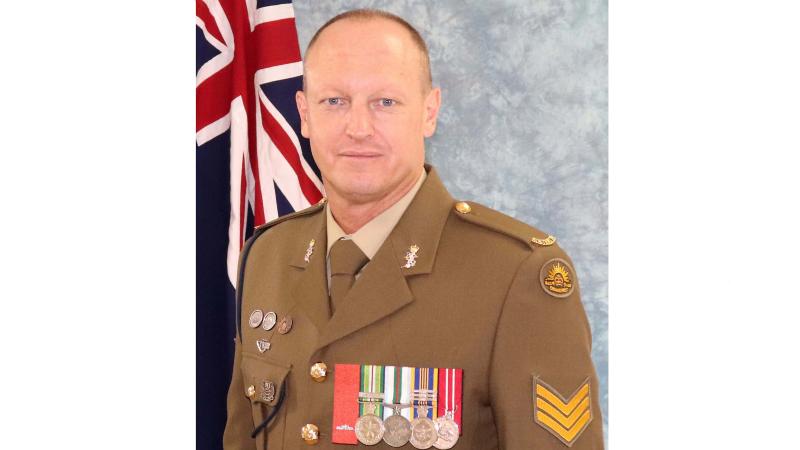 Australian Army Sergeant Leighton Wilson.