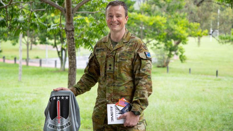 Australian Army officer Lieutenant Colonel Owain Griffiths is one of five Australian Army personnel posted to the United States Army's 3rd Multi-Domain Task Force from mid-2024.