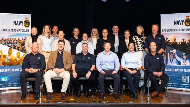 The Directorate of Navy Culture at a Navy Emerging Leaders Forum in Canberra.